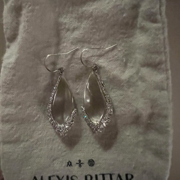 Stunning Alexis Bittar Crystal Drop Earrings - Picture 3 of 4